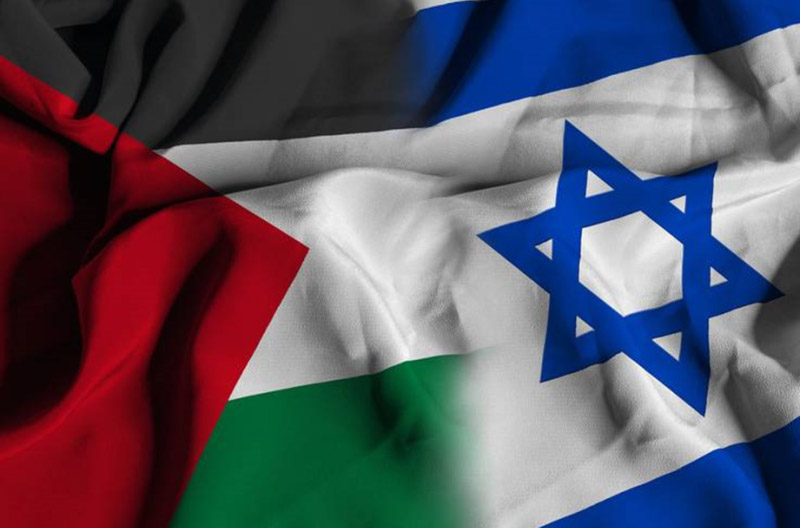 Banderas-Israel-y-Palestina pueblo
