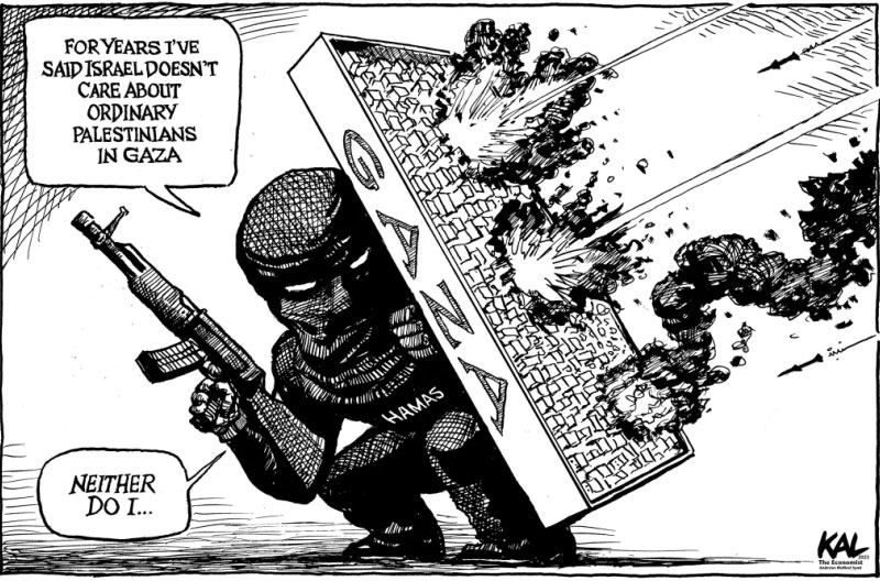 Caricatura-Hamas-The-Economist terrorista