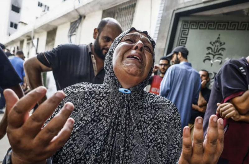 1.-Mujer-llorando-Gaza-Anadolu cymerman