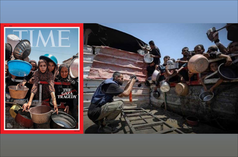 Portada de Time escenificación sufrimiento