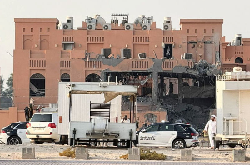 Edificio-bombardeado-en-Doha-Reuters millones