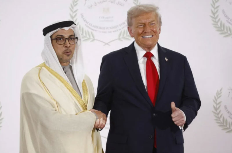 Trump-con-el-jeque-Mansour-bin-Zayed-AFP acuerdo