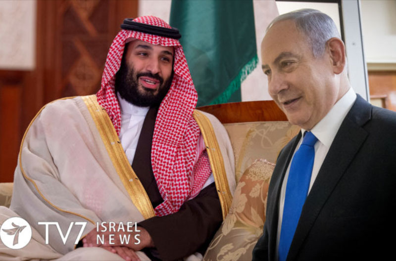 Netanyahu-con-MBS-Flash90 funcionarios