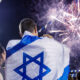 Bandera-de-Israel-y-fuegos-artificiales-JPost estado