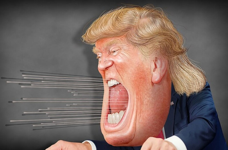 Caricatura-Trump-griton-revistadelibros.com_ política