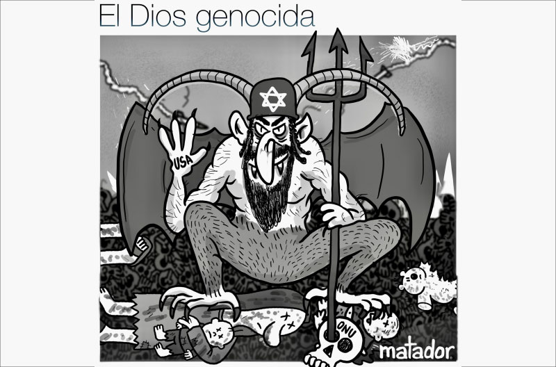 Caricatura-antisemita-Matador-Colombia-14-05-2024 antisemitismo