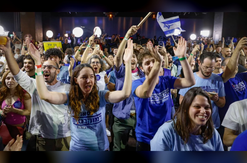 Celebracion-en-Israel-Flash90 elecciones